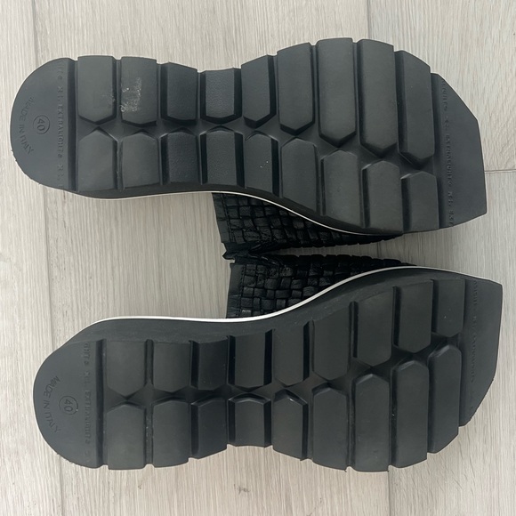 NWOT Patrizia Bonfanti Italian Designer Braided Leather Platform Sandals 40/9.5 - Picture 4 of 4